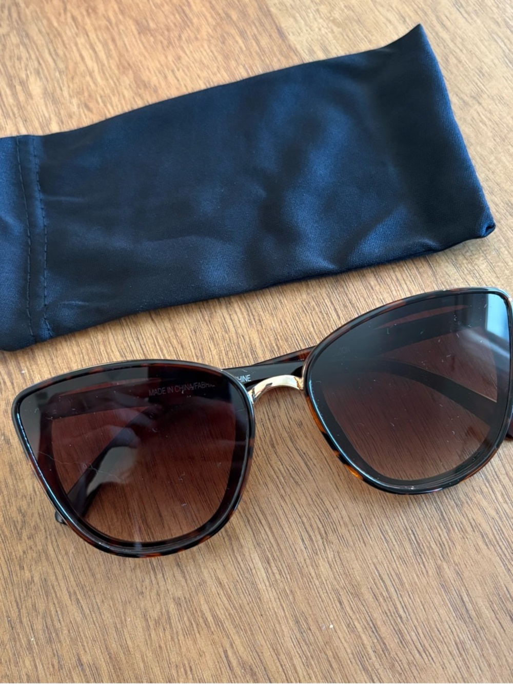 Tortoiseshell Sunglasses with Warm Toned Lenses